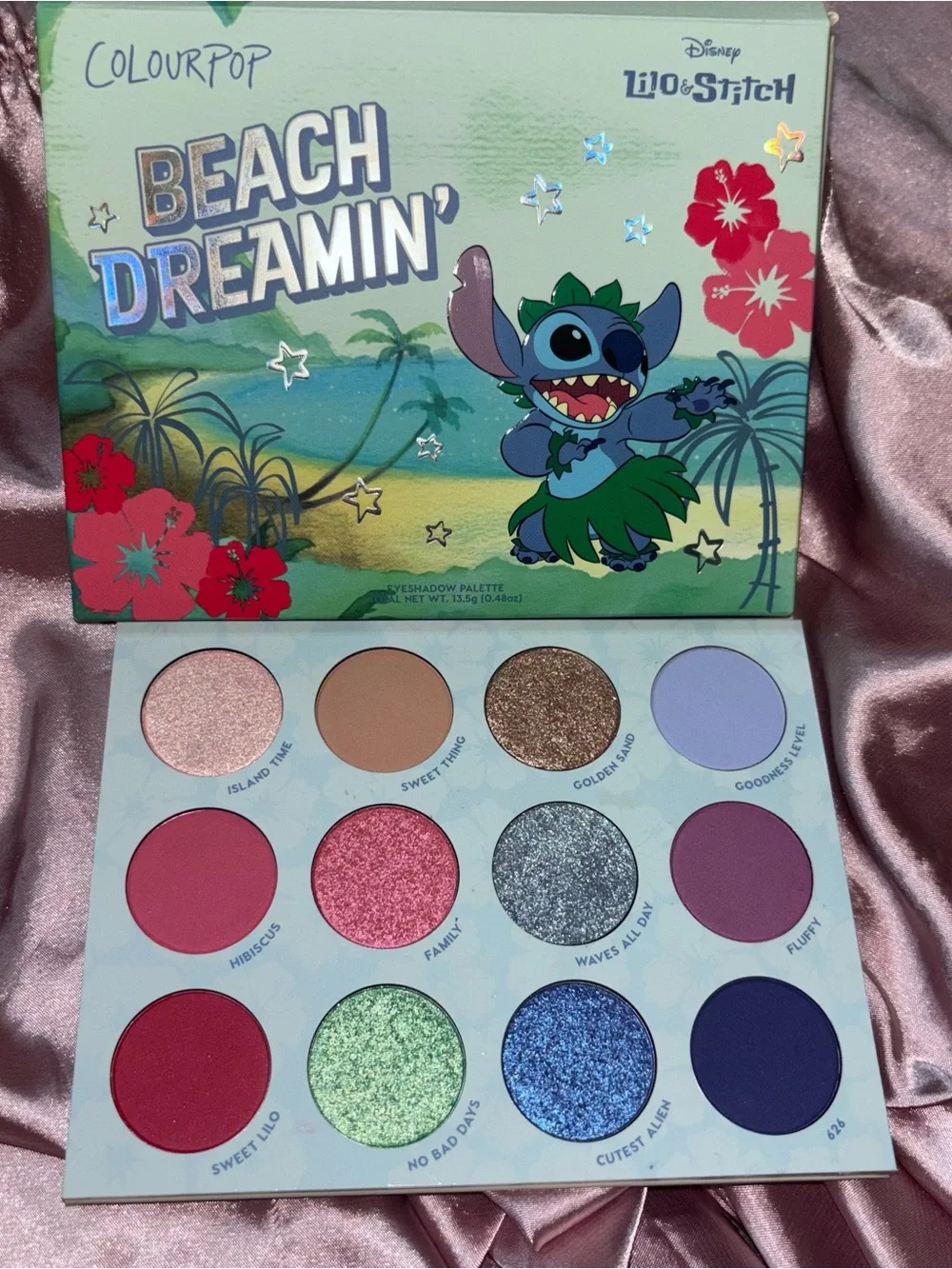 💝NIB Colourpop Beach Dreamin lilo & stitch eyeshadow palette💝